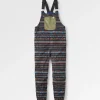 Ace Recycelte Polar-Fleece-Latzhose - Berg Geo Multi