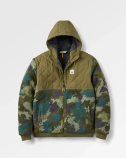 Adventure 2.0 Recyceltes Tiefflor-Sherpa-Fleece - Alpin Camo Khaki
