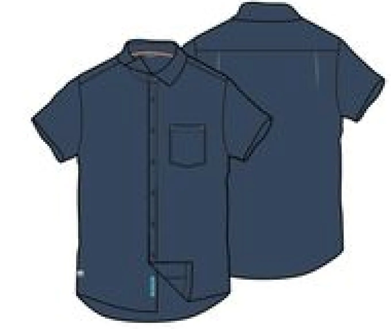 365 Aktives Hemd - Dunkler Denim