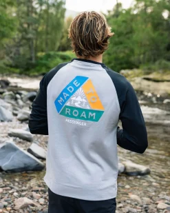 Alpine Recyceltes Base Layer Langarm-T-Shirt - Schwarz/Grau