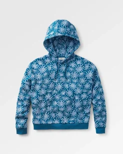 Arame Bio-Baumwoll Hoodie - Seegras/Stahlblau