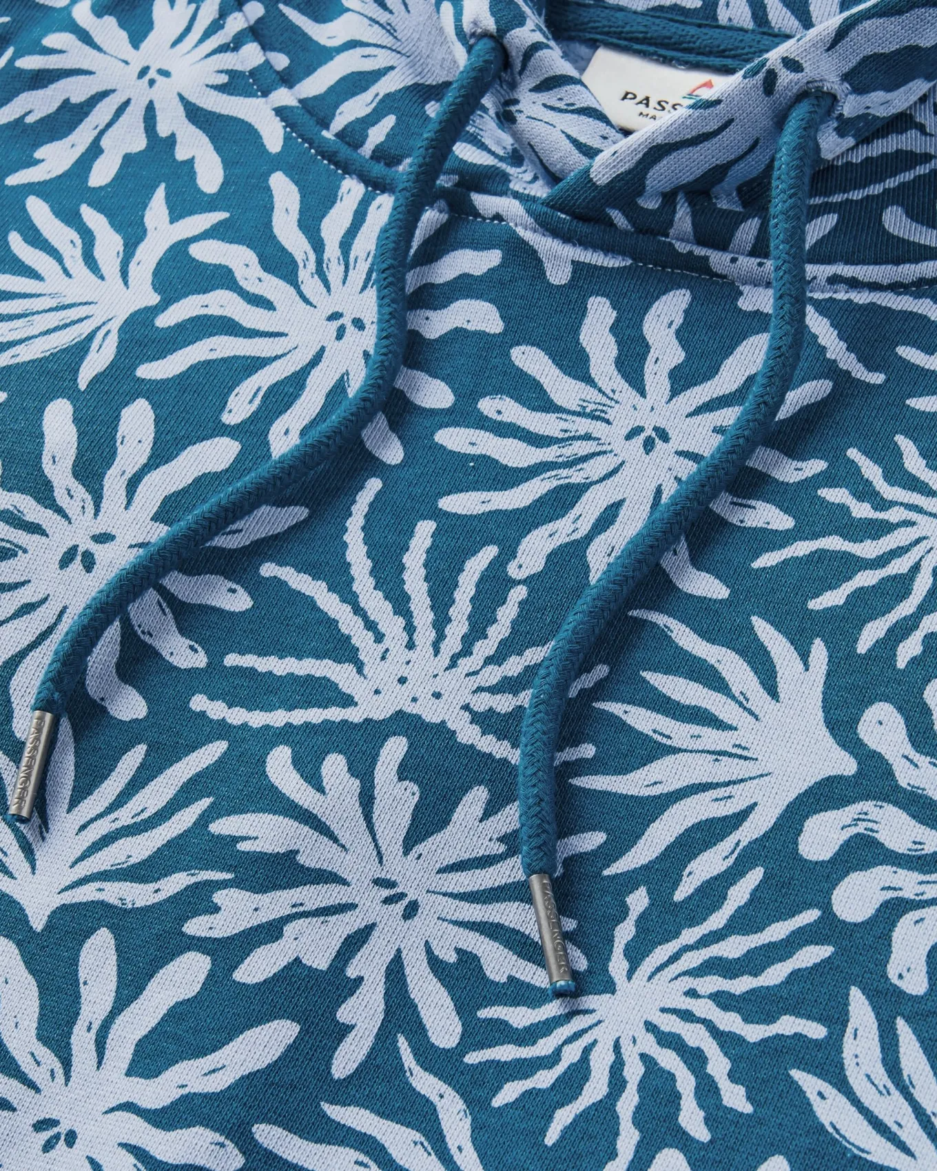 Arame Bio-Baumwoll Hoodie - Seegras/Stahlblau