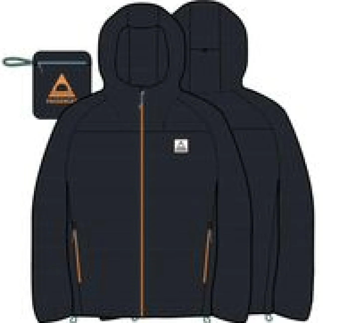 Ashland Down Recycelte Jacke - Schwarz
