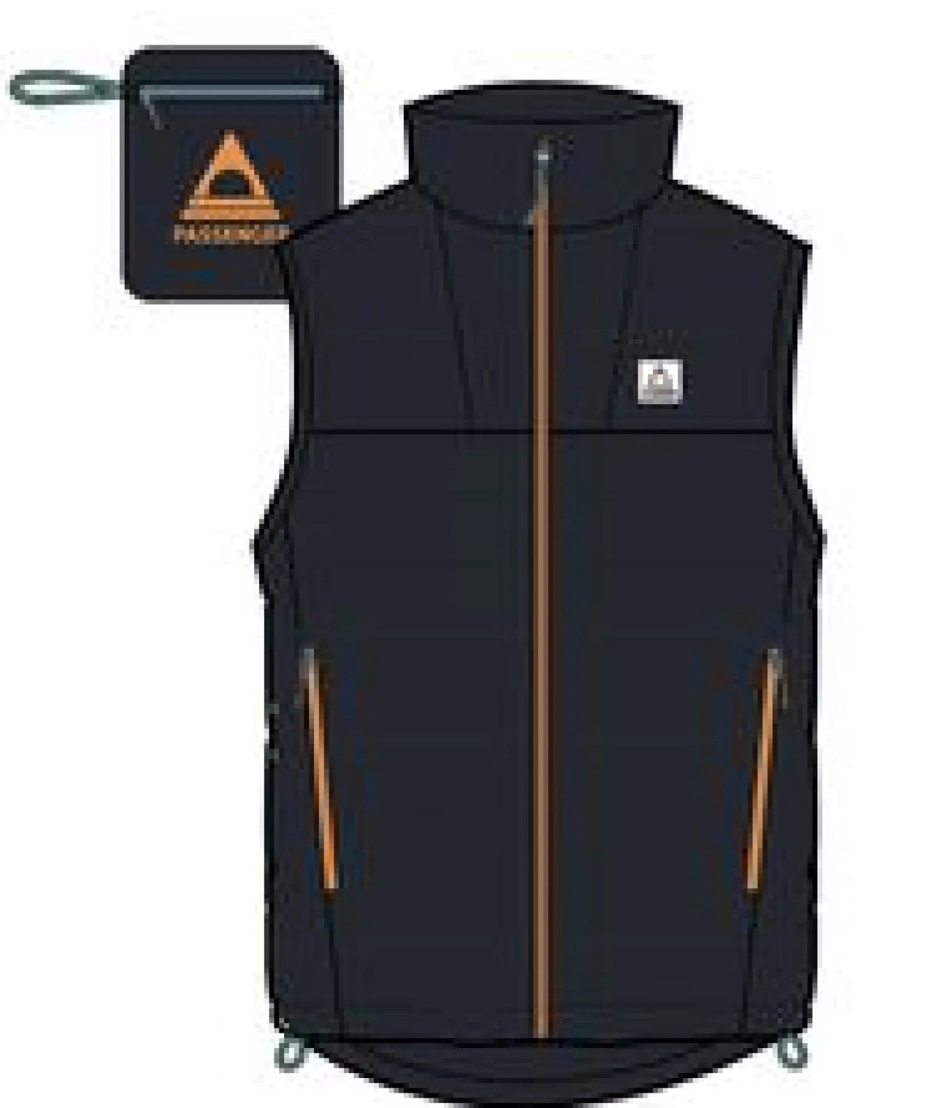 Ashland Down Recyceltes Top - Schwarz