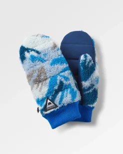 Avalanche Recycelte Sherpa-Handschuhe - Abstrakter Berg Stahlblau