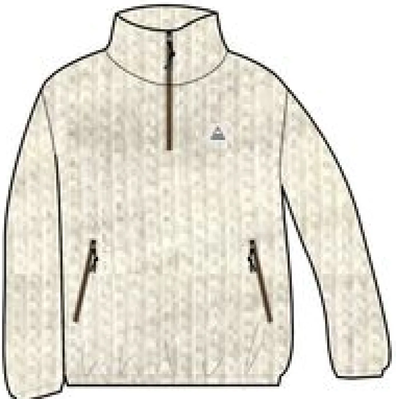 Ayla Recyceltes Micro Polartec® Fleece - Altweiß