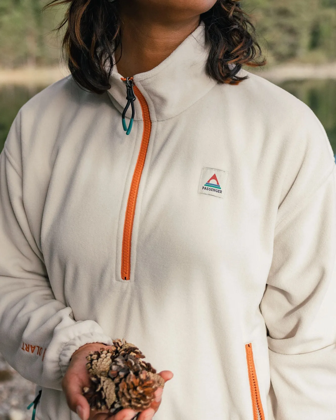 Ayla Recyceltes Micro Polartec® Fleece - Altweiß