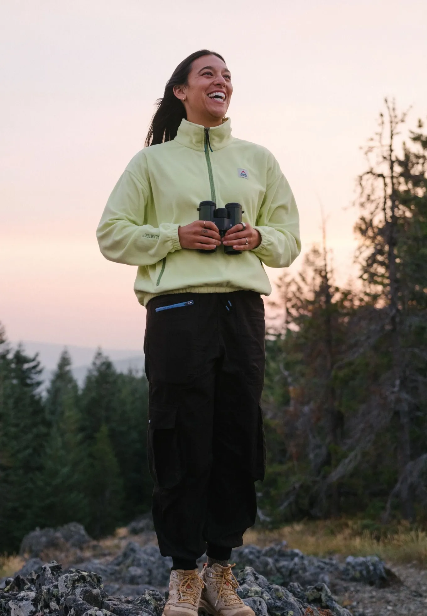 Ayla Recyceltes Micro Polartec® Fleece - Sanfter Limettensaft