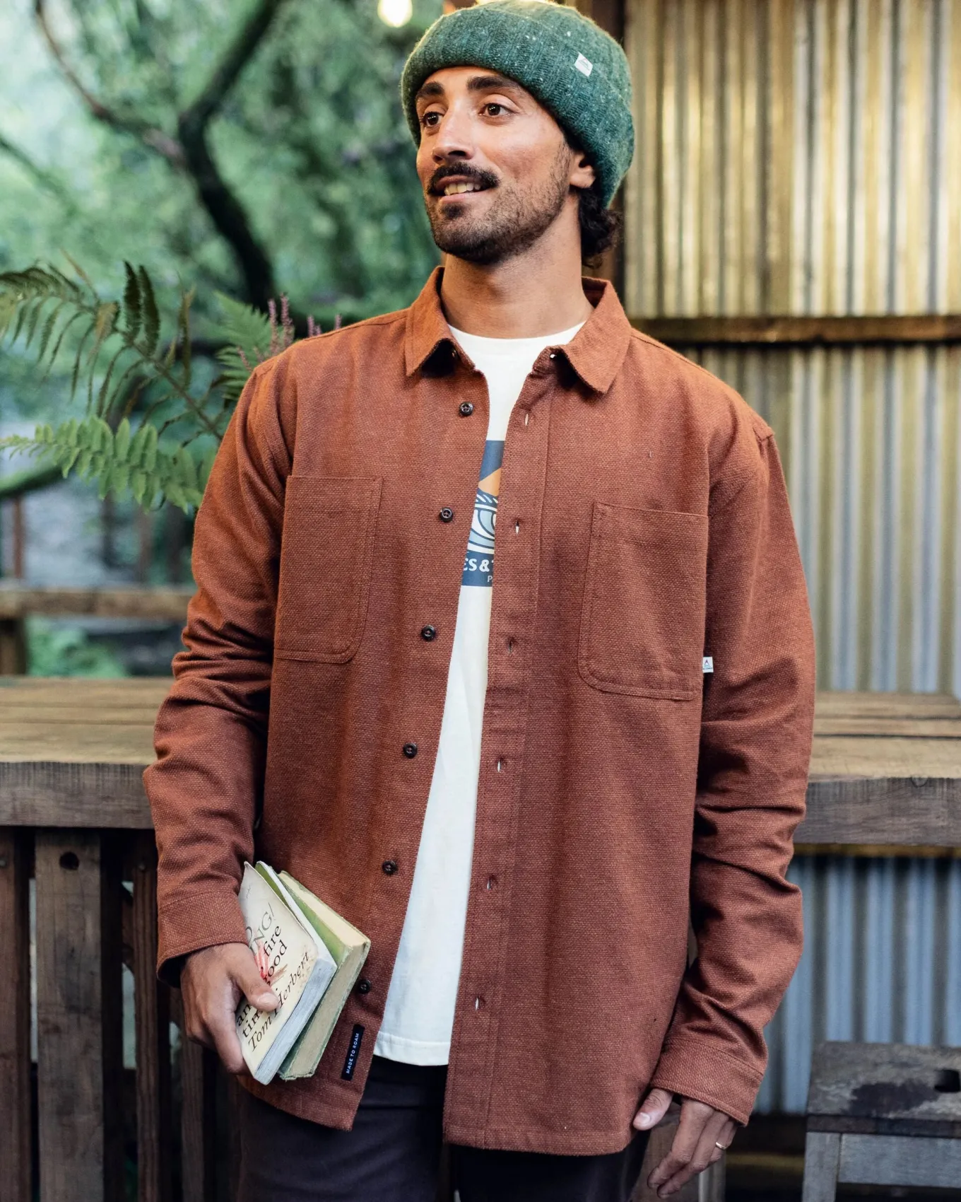Backcountry Flanellhemd - Cappuccino/Staubiges Ocker