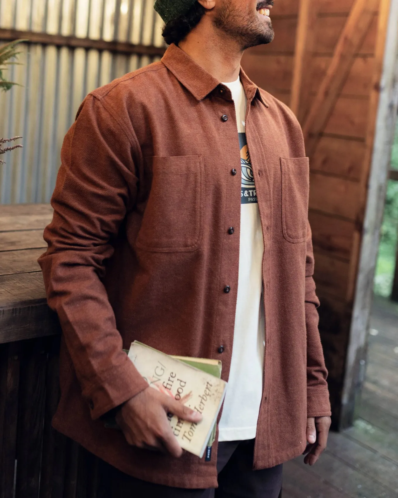Backcountry Flanellhemd - Cappuccino/Staubiges Ocker