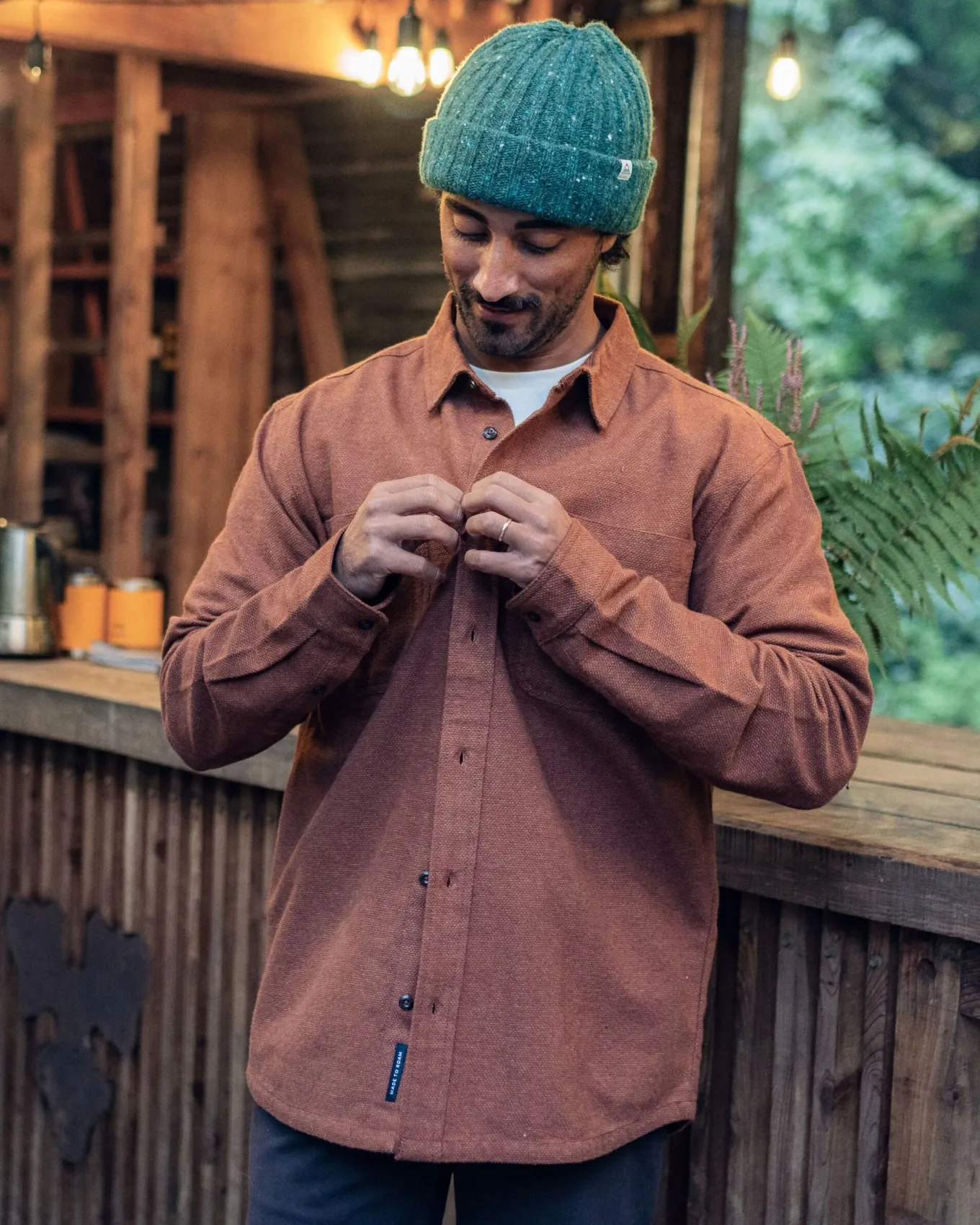 Backcountry Flanellhemd - Cappuccino/Staubiges Ocker