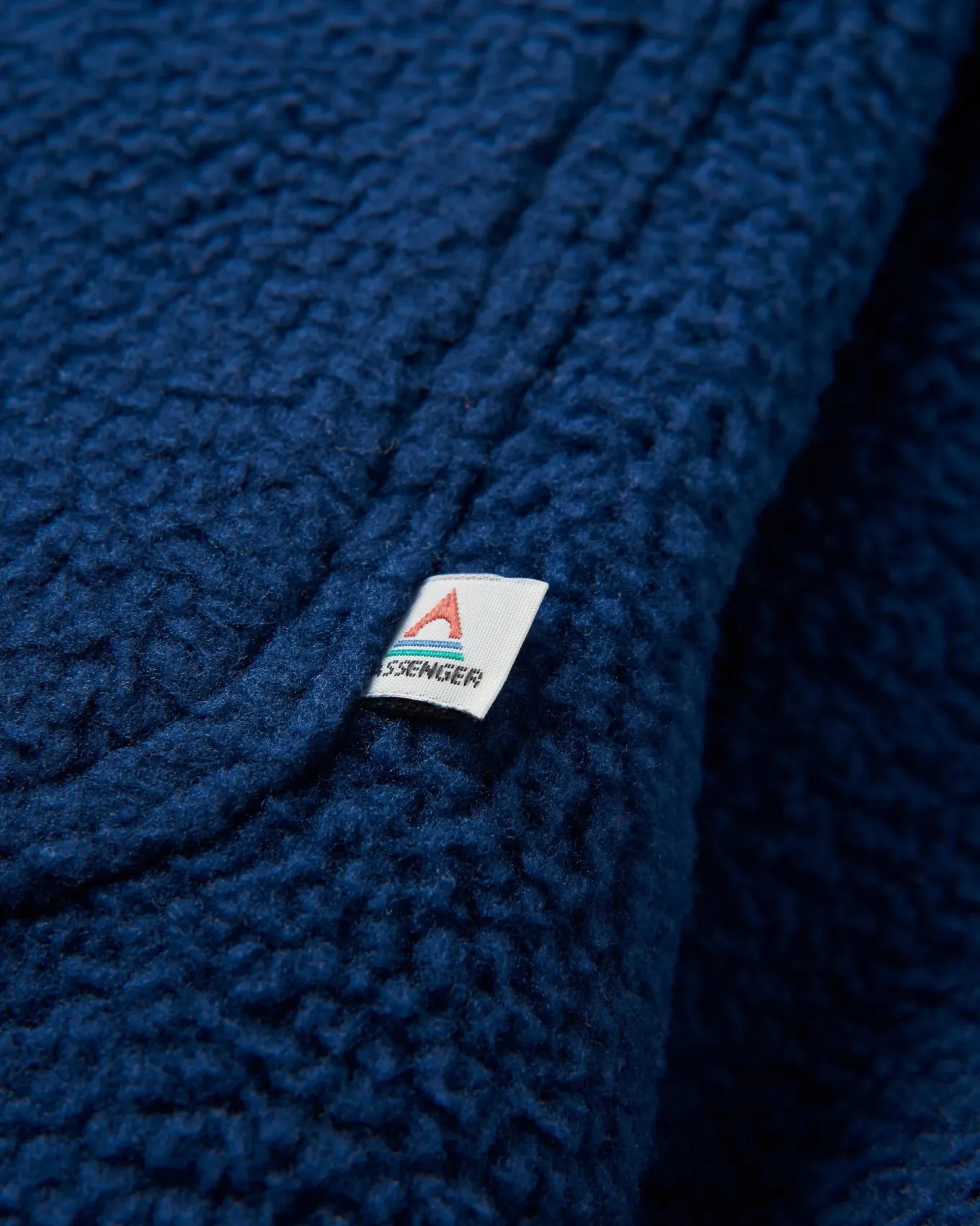 Backcountry Recyceltes Sherpa-Fleece-Hemd - Tiefes Marineblau
