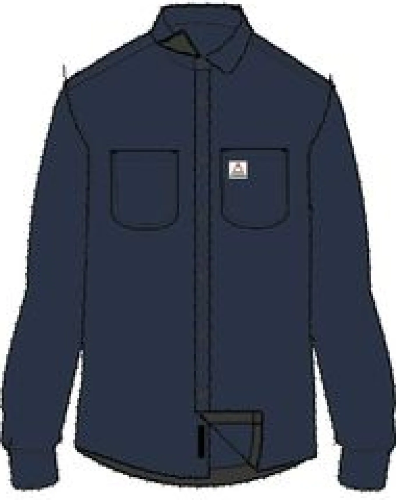 Backcountry Recyceltes Sherpa-Fleece-Hemd - Tiefes Marineblau