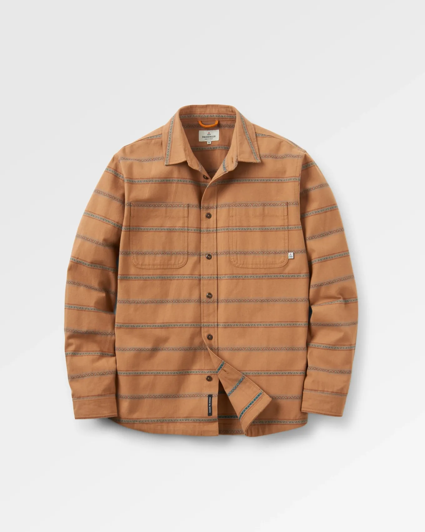 Backcountry Streifenhemd - Toffee Jacquard