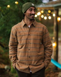 Backcountry Streifenhemd - Toffee Jacquard