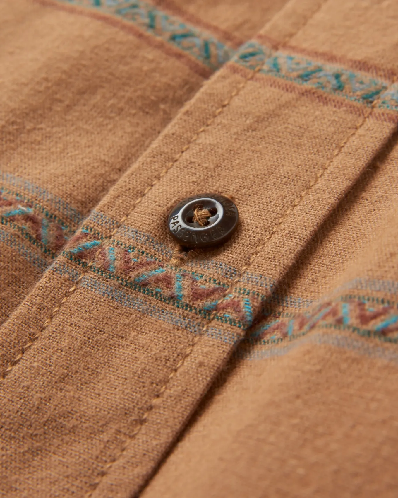 Backcountry Streifenhemd - Toffee Jacquard