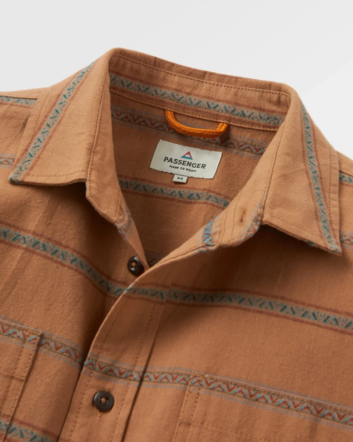 Backcountry Streifenhemd - Toffee Jacquard