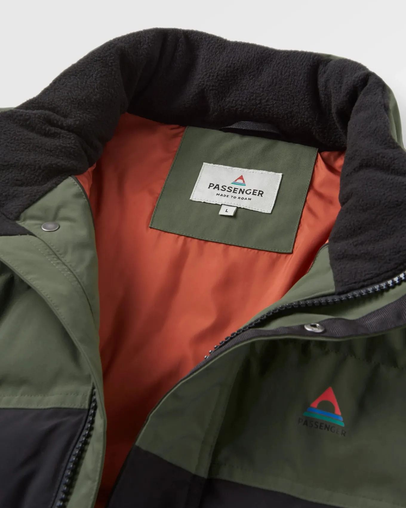 Baltic recyceltes Top - Schwarz/Khaki