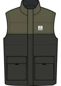 Baltic recyceltes Top - Schwarz/Khaki
