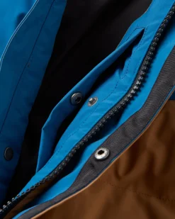 Baltic recyceltes Top - Toffee/Blaustahl