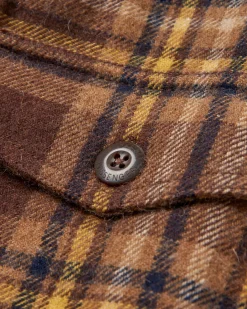 Barren Overshirt - Braun/Senf Karo