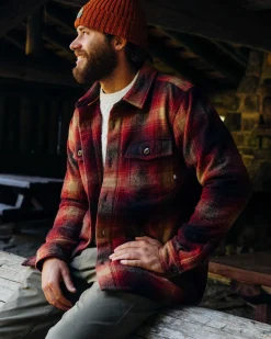 Barren Overshirt - Weinrot