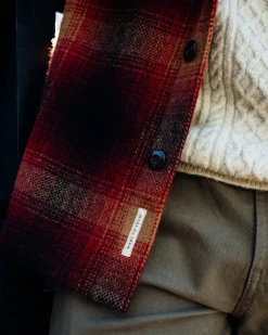 Barren Overshirt - Weinrot