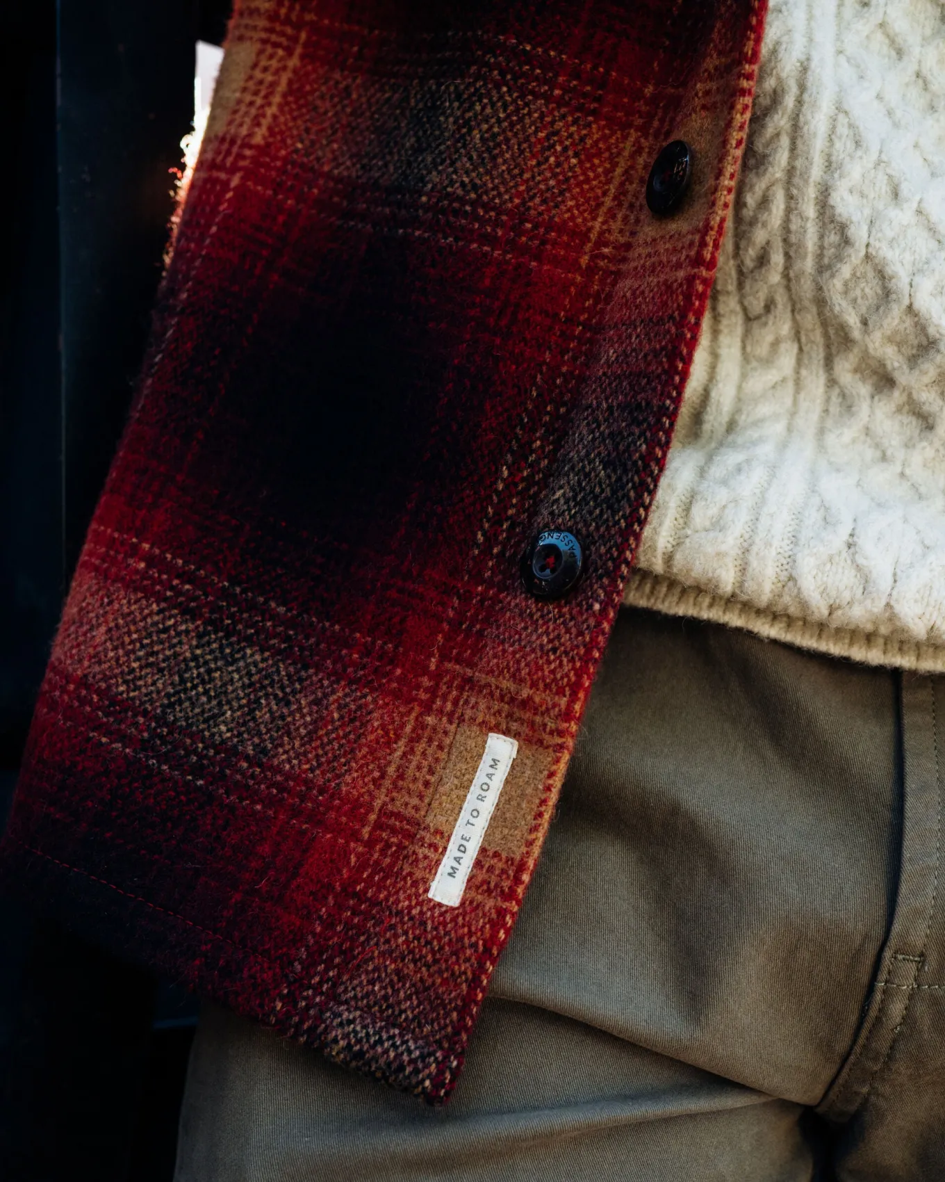Barren Overshirt - Weinrot