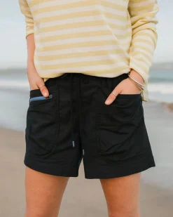 Basswood Bio-Baumwolle Shorts - Schwarz