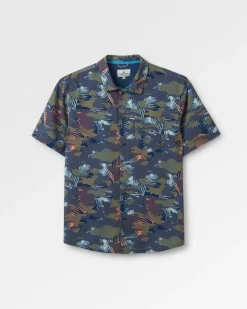 365 Bedrucktes Aktiv-Shirt - Palmen-Camo Apricot