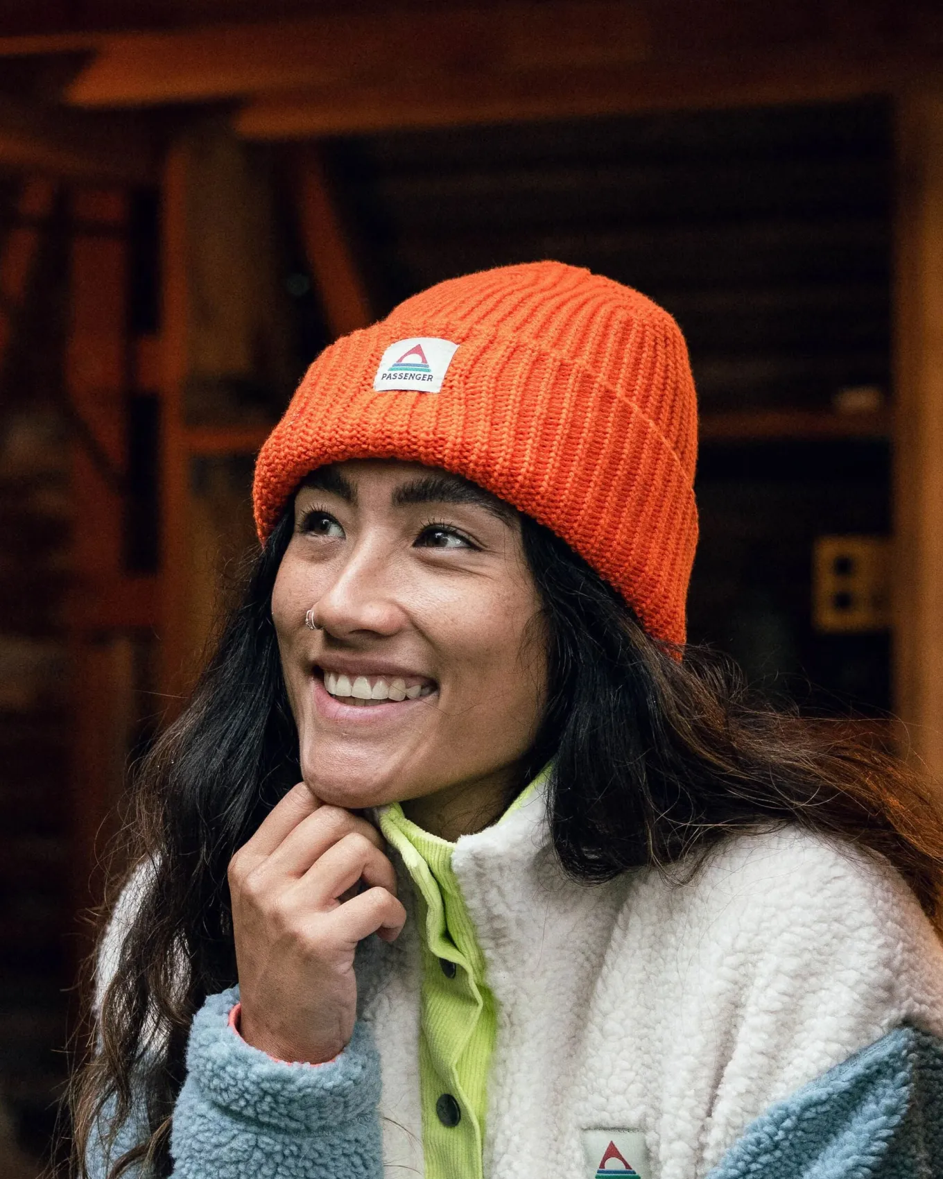 Beechwood Fleece gefütterte recycelte Mütze - Gebranntes Orange