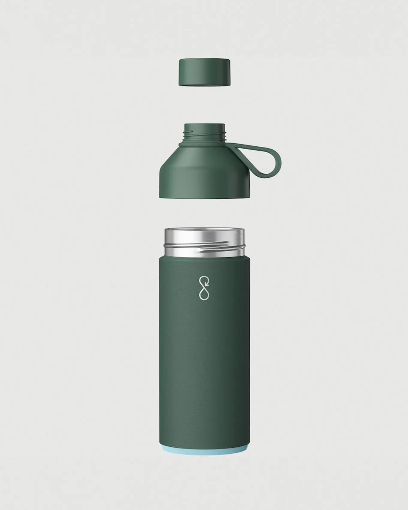Big Ocean Flasche 1 Liter - Waldgrün