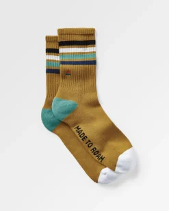 Bio Crew-Socken mittelschwer - Senfgelb