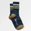 Bio Crew-Socken mittelschwer - Marine