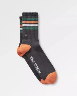 Bio Crew-Socken mittelschwer - Holzkohle