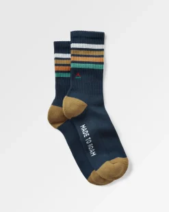 Bio Crew-Socken mittelschwer - Marine