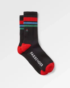 Bio Crew-Socken mittelschwer - Schwarz