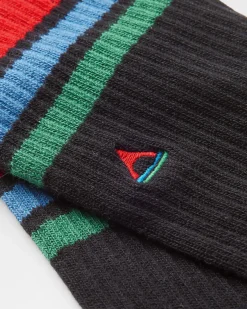 Bio Crew-Socken mittelschwer - Schwarz