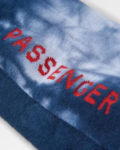 Bio Crew-Socken mittelschwer - Batiktiefblau