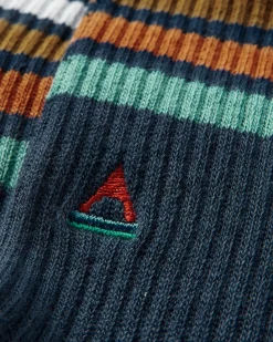 Bio Crew-Socken mittelschwer - Marine