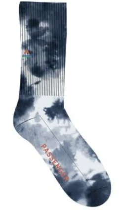 Bio Crew-Socken mittelschwer - Batiktiefblau