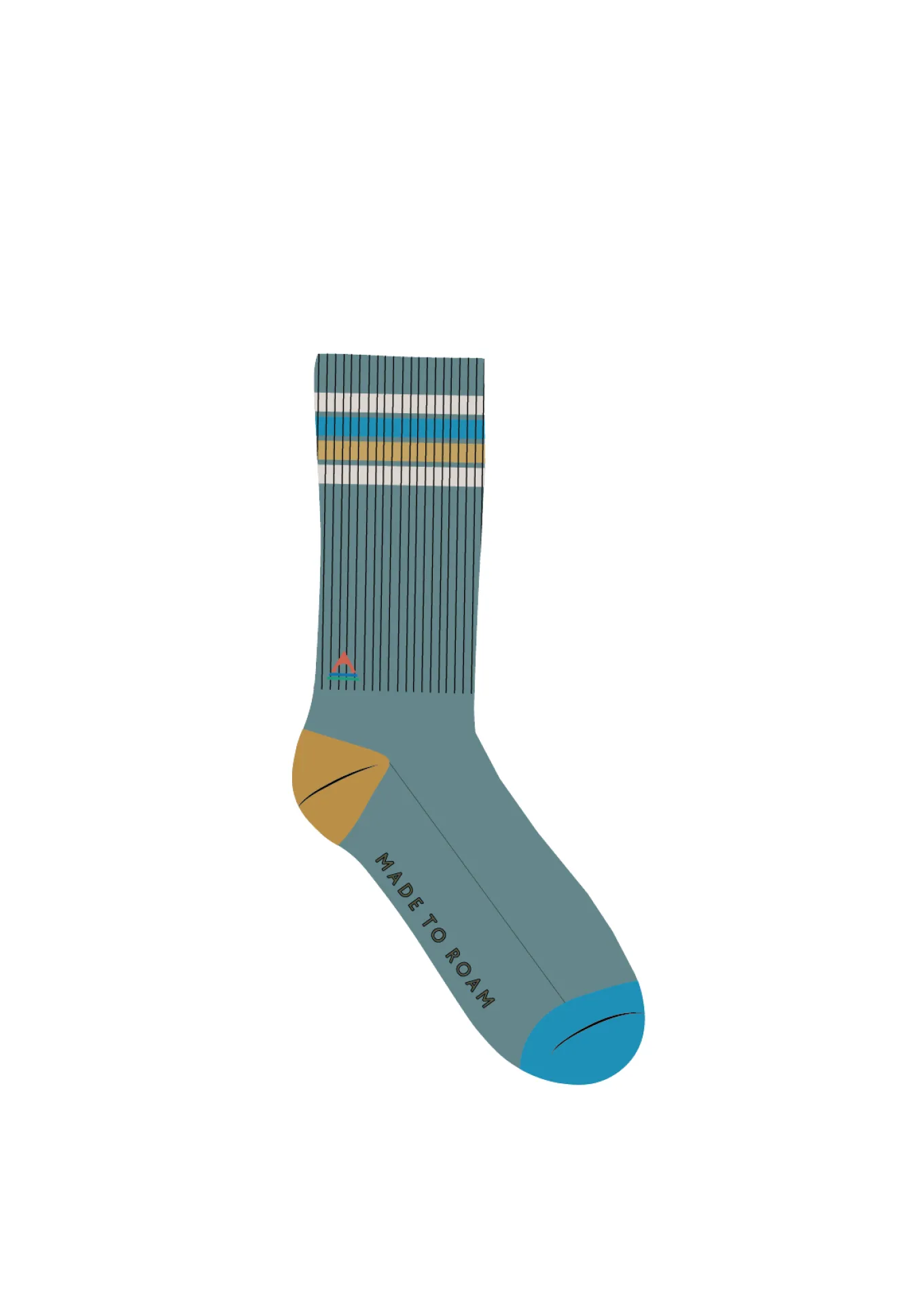 Bio Crew-Socken mittelschwer - Arktis