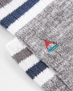 Bio Rippsocken mittelschwer - Graumeliert