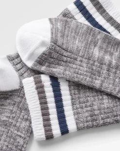 Bio Rippsocken mittelschwer - Graumeliert