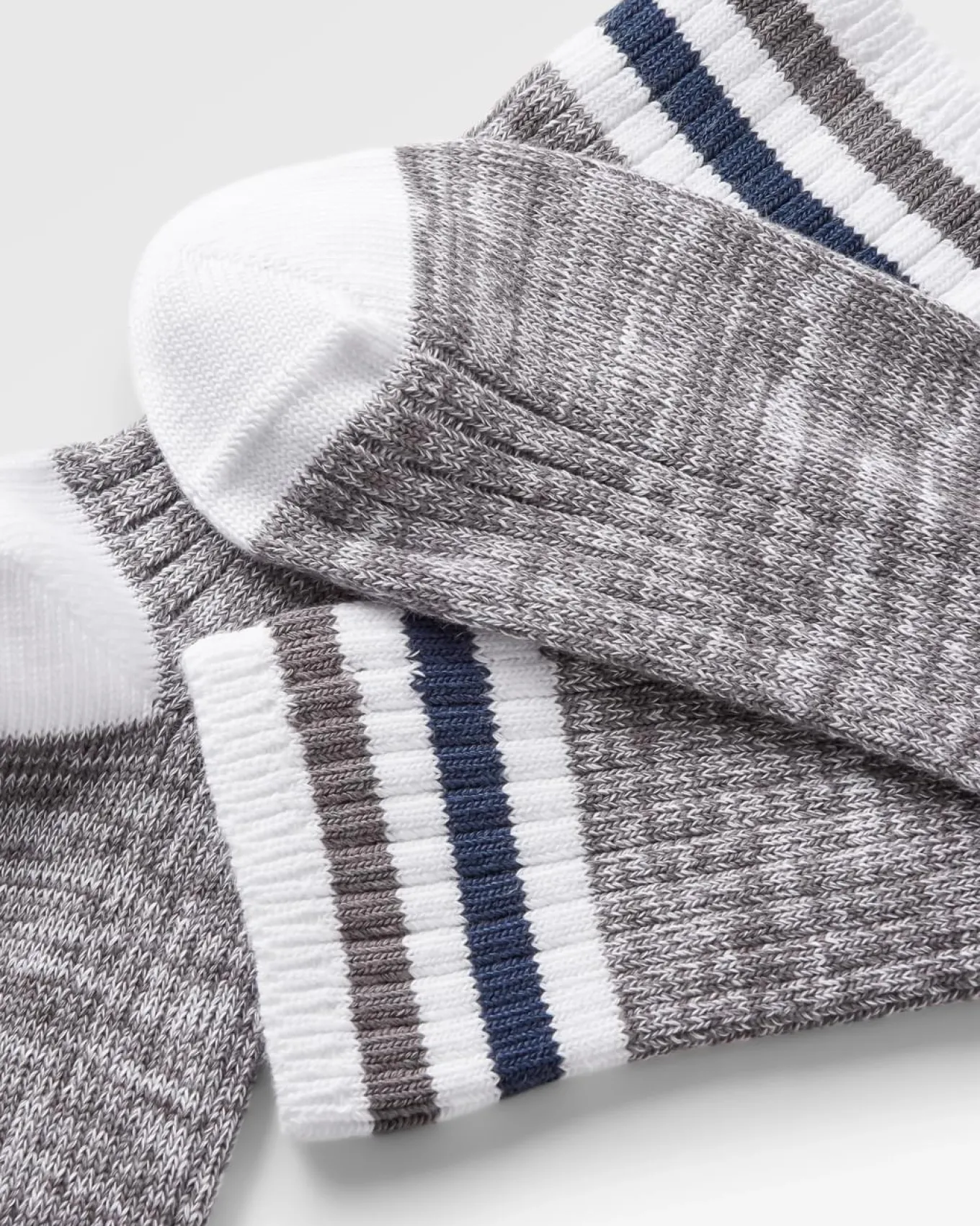 Bio Rippsocken mittelschwer - Graumeliert