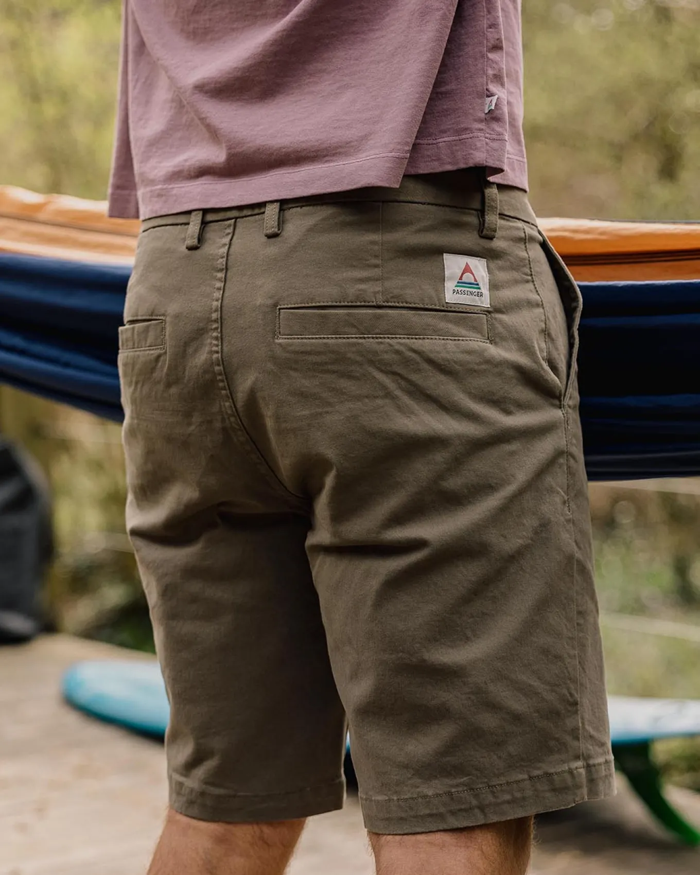 365 Bio-Baumwollshorts - Staubige Olive