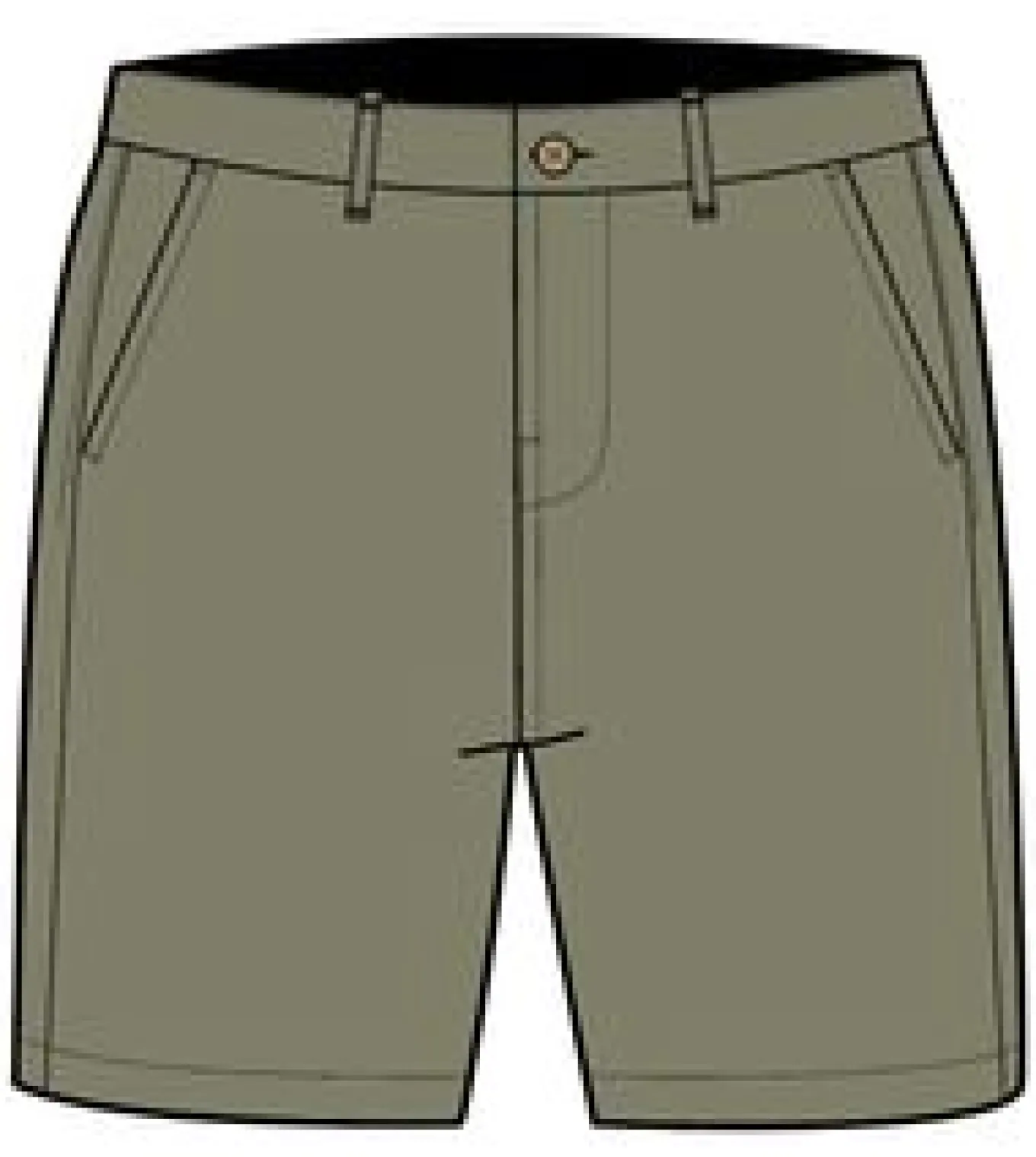 365 Bio-Baumwollshorts - Staubige Olive