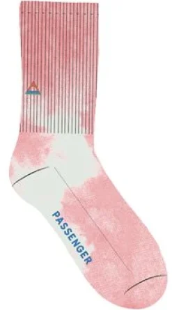 Bio-Crew-Socken mittelschwer - Batike Muschelrosa