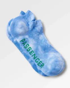Bio-Trainer-Socken - Batik-Kornblume