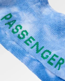 Bio-Trainer-Socken - Batik-Kornblume